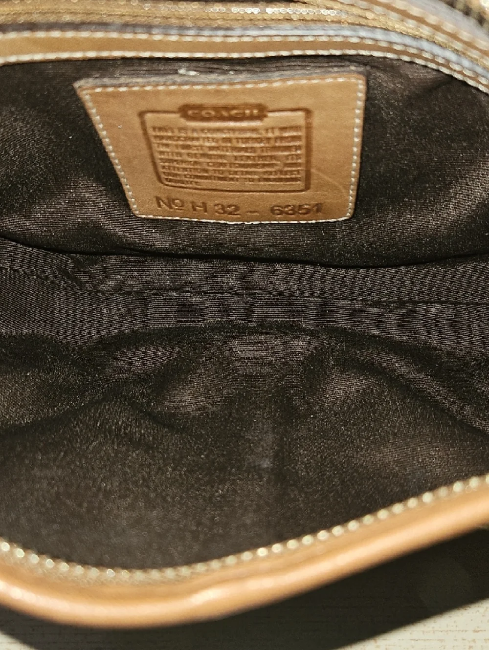 Coach EUC Soho Micro Cs Tan Signature Jacquard Shoulder Bag - Picture 9 of 11